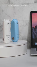 3 in 1 Handheld Mini Hand Fan Portable Mini Fan with Rechargeable Battery Portable Foldable Fan with Power Bank, USB Rechargeable