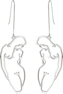 Abstract Geometric Earring Lady Body Face Form Aesthetic Dangle Earring Body Drop Earring for Women