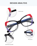 Blue Light Blocking Glasses Anti Blue Light Glasses Cat Eye Women Glasses Frame Clear Anti-blue Light