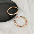 Big Large Metal Hoop Earrings 70 mm Round Chunky Statement Earrings