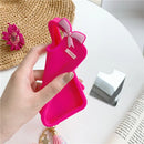 Pink Barbie Mirror Silicon Mobile Phone Case