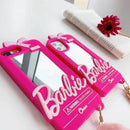 Pink Barbie Mirror Silicon Mobile Phone Case
