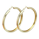 Big Large Metal Hoop Earrings 95 mm Round Chunky Statement Earrings
