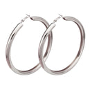 Big Large Metal Hoop Earrings 95 mm Round Chunky Statement Earrings