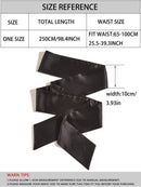 Black Solid Rope Belt