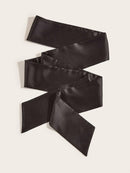 Black Solid Rope Belt