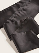 Black Solid Rope Belt