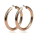 Big Large Metal Hoop Earrings 70 mm Round Chunky Statement Earrings