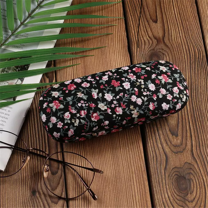 Portable Floral Eyeglasses Glasses Case Protector Bags Hard Box Holder, Glasses Case Protector, Glasses Case