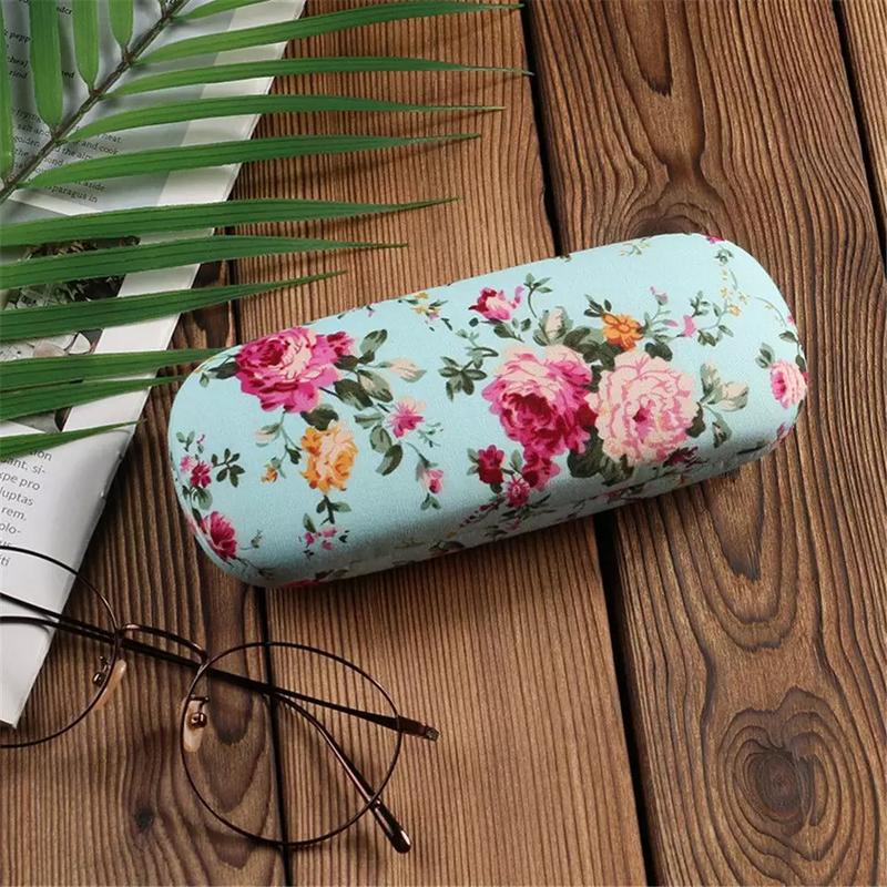 Portable Floral Eyeglasses Glasses Case Protector Bags Hard Box Holder, Glasses Case Protector, Glasses Case