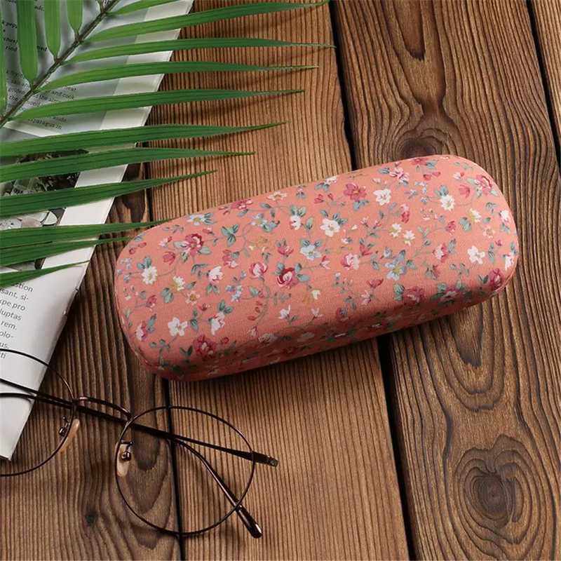 Portable Floral Eyeglasses Glasses Case Protector Bags Hard Box Holder, Glasses Case Protector, Glasses Case