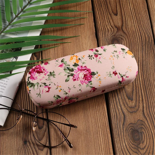 Portable Floral Eyeglasses Glasses Case Protector Bags Hard Box Holder, Glasses Case Protector, Glasses Case