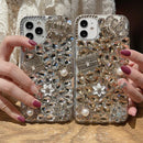 Luxury Bling Glitter case for iPhone 13, 13 Pro, 13 Pro Max, 14  and 14 Pro Max (White)
