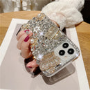 Luxury Bling Glitter case for iPhone 13, 13 Pro, 13 Pro Max, 14  and 14 Pro Max (White)