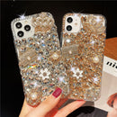 Luxury Bling Glitter case for iPhone 13, 13 Pro, 13 Pro Max, 14  and 14 Pro Max (White)
