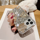 Luxury Bling Glitter case for iPhone 13, 13 Pro, 13 Pro Max, 14  and 14 Pro Max (White)