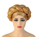 Pre-Tied Turban Women Turban, Braided Turban African Headwrap - FayaChoice
