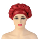 Pre-Tied Turban Women Turban, Braided Turban African Headwrap - FayaChoice