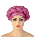 Pre-Tied Turban Women Turban, Braided Turban African Headwrap - FayaChoice