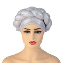 Pre-Tied Turban Women Turban, Braided Turban African Headwrap - FayaChoice