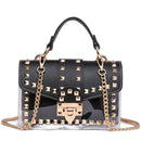 Purses for Women Crossbody Bag Top Handle Crossbody Handbags With Chain Metal Rivets - FayaChoice