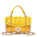 Purses for Women Crossbody Bag Top Handle Crossbody Handbags With Chain Metal Rivets - FayaChoice