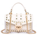 Purses for Women Crossbody Bag Top Handle Crossbody Handbags With Chain Metal Rivets - FayaChoice