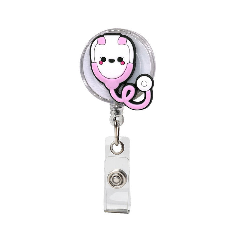 Soft lanyards retractable name id badge holder for Doctors, Nurses, Office workers and Students. - FayaChoice