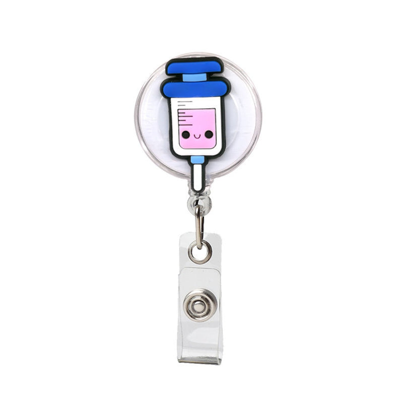 Soft lanyards retractable name id badge holder for Doctors, Nurses, Office workers and Students. - FayaChoice