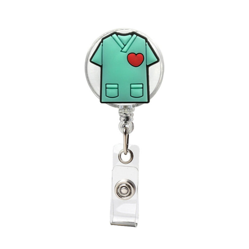 Soft lanyards retractable name id badge holder for Doctors, Nurses, Office workers and Students. - FayaChoice