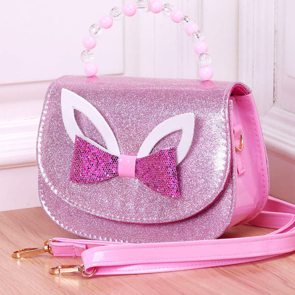 Little Girls Bags Princess Crossbody bags Girls Cute Cartoon Rabbit Ear Design Bow Décor Crossbody Bag - FayaChoice