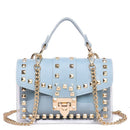 Purses for Women Crossbody Bag Top Handle Crossbody Handbags With Chain Metal Rivets - FayaChoice