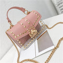 Purses for Women Crossbody Bag Top Handle Crossbody Handbags With Chain Metal Rivets - FayaChoice