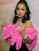 Elegant Women Butterfly Crop Tops 2022 Blouses for Women Tops Off Shoulder Sleeveless Butterfly Knot Front Crop - FayaChoice