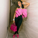 Elegant Women Butterfly Crop Tops 2022 Blouses for Women Tops Off Shoulder Sleeveless Butterfly Knot Front Crop - FayaChoice