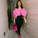 Elegant Women Butterfly Crop Tops 2022 Blouses for Women Tops Off Shoulder Sleeveless Butterfly Knot Front Crop - FayaChoice