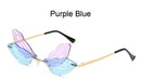 Butterfly Sunglasses Rimless Dragonfly Wing Sunglasses Personalized Sunglasses for Women - FayaChoice