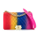 Trendy Large Jelly Bags, Colorful Bag, Jelly Crossbody Shoulder Purse - FayaChoice
