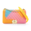 Trendy Large Jelly Bags, Colorful Bag, Jelly Crossbody Shoulder Purse - FayaChoice