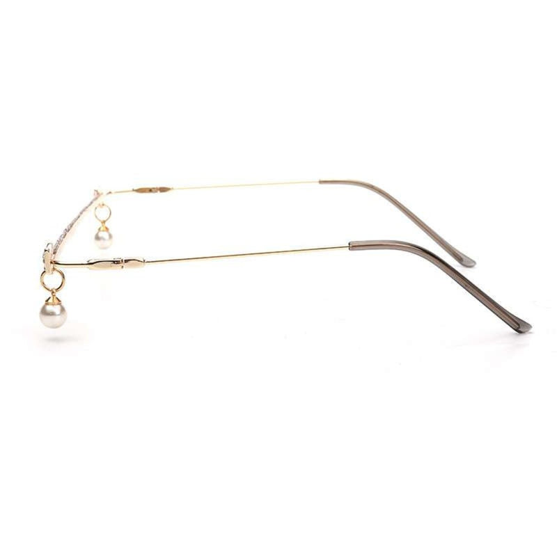 Half Frame Bow Décor Eyewear Accessories - FayaChoice