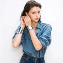 Statement Big Cuff Bracelets Bangles For Women New Style Personality Fashion Metallic Open Bracelet - FayaChoice