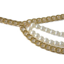 New Arrival Multi-Layer Thick Chain Pearl Tassel Belts for Women adjustable to 41 inches (105 cm) - FayaChoice