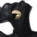 Geometric Earrings Exaggerated Statement Earrings Punk Stylish Sectored Twisted Earring Jewelry for Women and Girls - FayaChoice