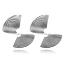 Geometric Earrings Exaggerated Statement Earrings Punk Stylish Sectored Twisted Earring Jewelry for Women and Girls - FayaChoice