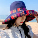 Sun hat Fashionable Retro Double-Sided Sunscreen Fisherman Hat - FayaChoice