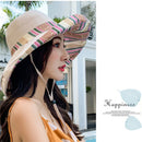 Sun hat Fashionable Retro Double-Sided Sunscreen Fisherman Hat - FayaChoice