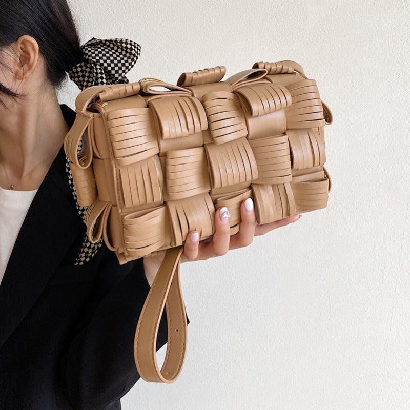 Woven Square Crossbody Bag