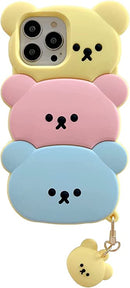 iPhone Cute Anime Bear Design Phone Case