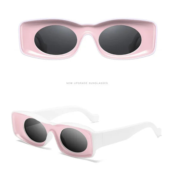 Punk Concave Square Sunglasses for Women and Men