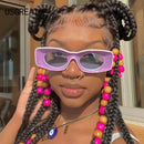 Punk Concave Square Sunglasses for Women and Men